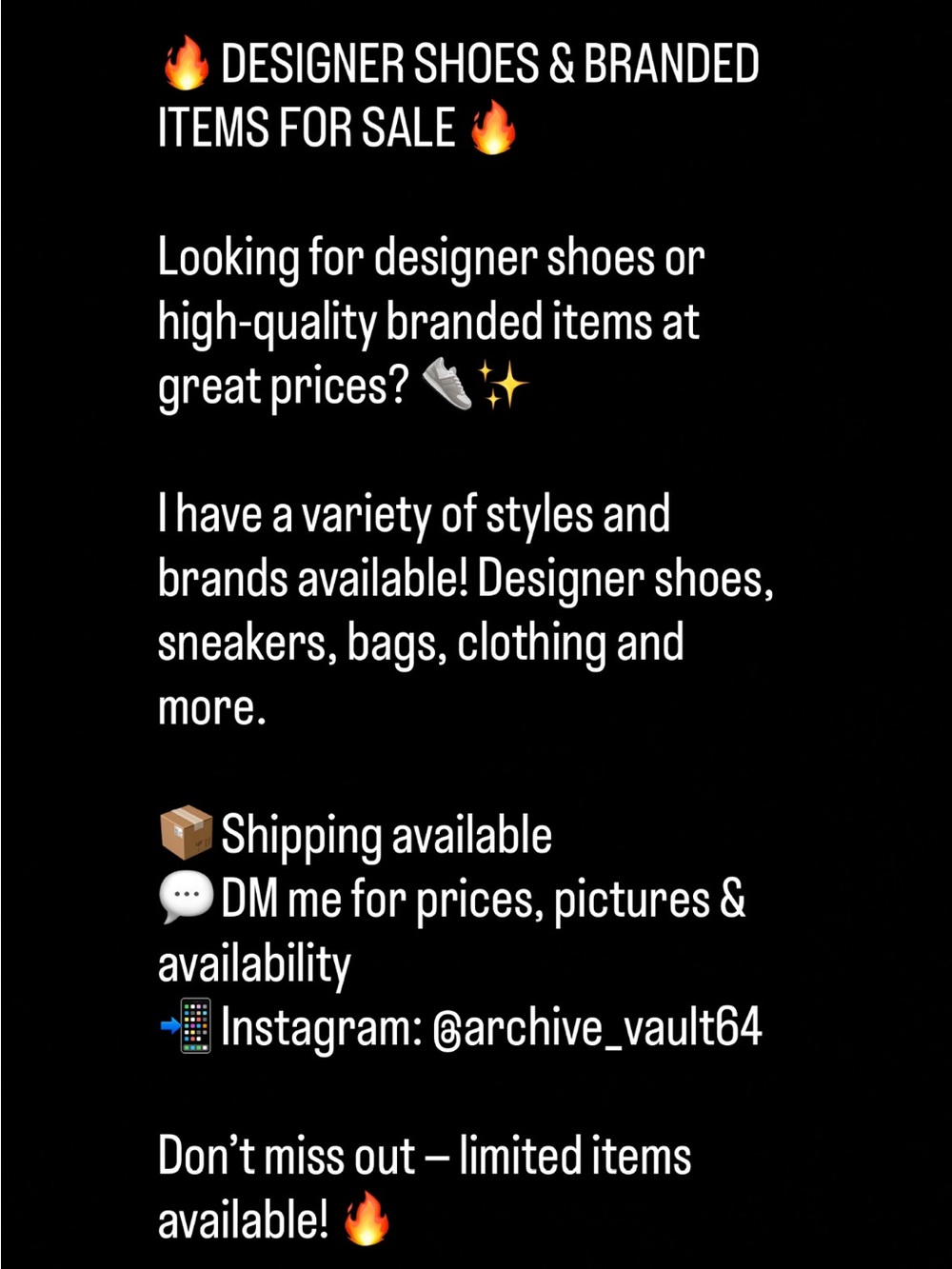 Designer shoes